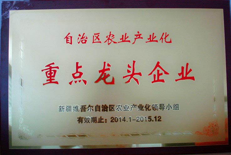 2014年重點龍頭企業(yè)